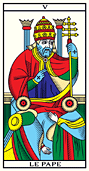 V LE PAPE • Tarot de Marseille Edition Millennium