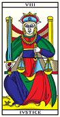 VIII IVSTICE • Tarot de Marseille Edition Millennium