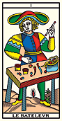 I LE BATELEVR • Tarot de Marseille Edition Mini-Millennium • Wilfried Houdouin 2020