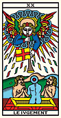 XX LE IVGEMENT • Tarot de Marseille Edition Mini-Millennium • Wilfried Houdouin 2020